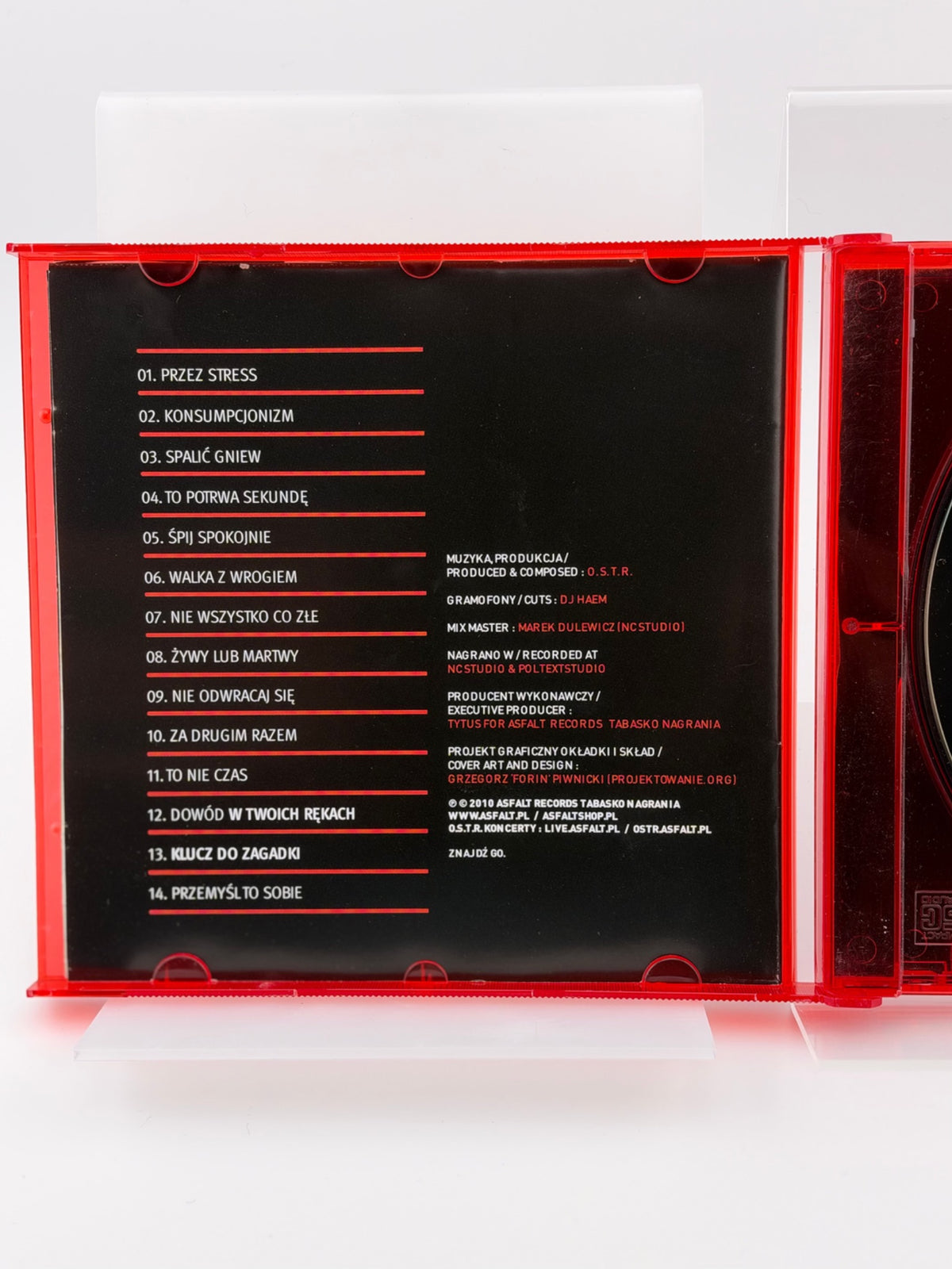 🇵🇱Polish Hip Hop CD - O.S.T.R. - Tylko Dla Dorosłych Instrumentals (2010) Unikat Rare