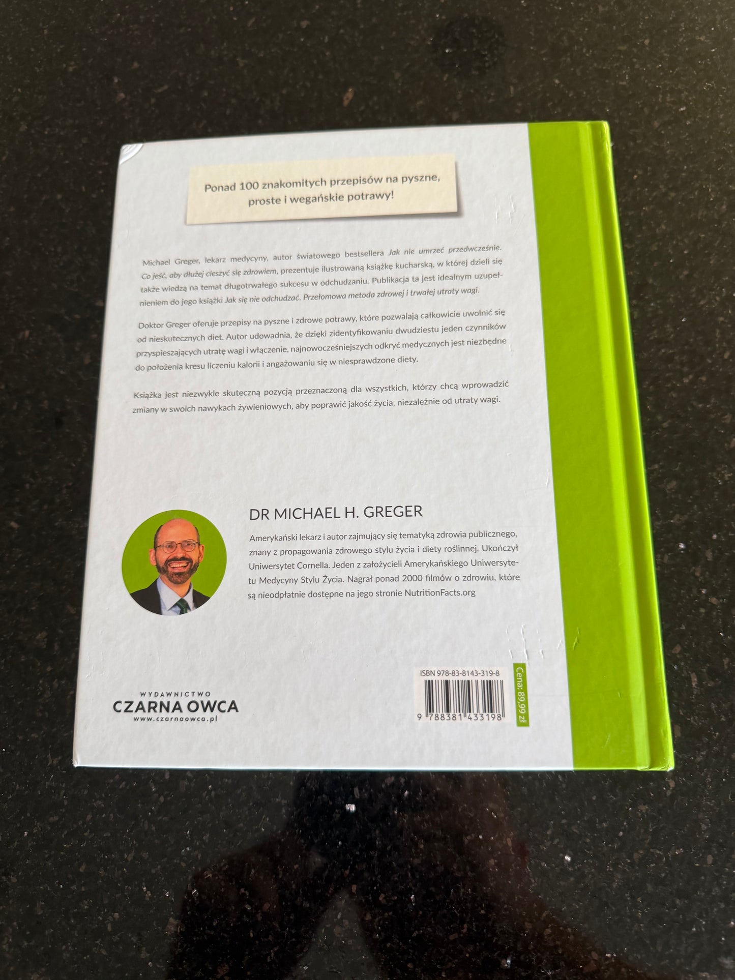 DR MICHAEL H. GREGER - Jak sie nie odchudzać - Przepisy  - 🇵🇱 Polish Book - Next Day Delivery