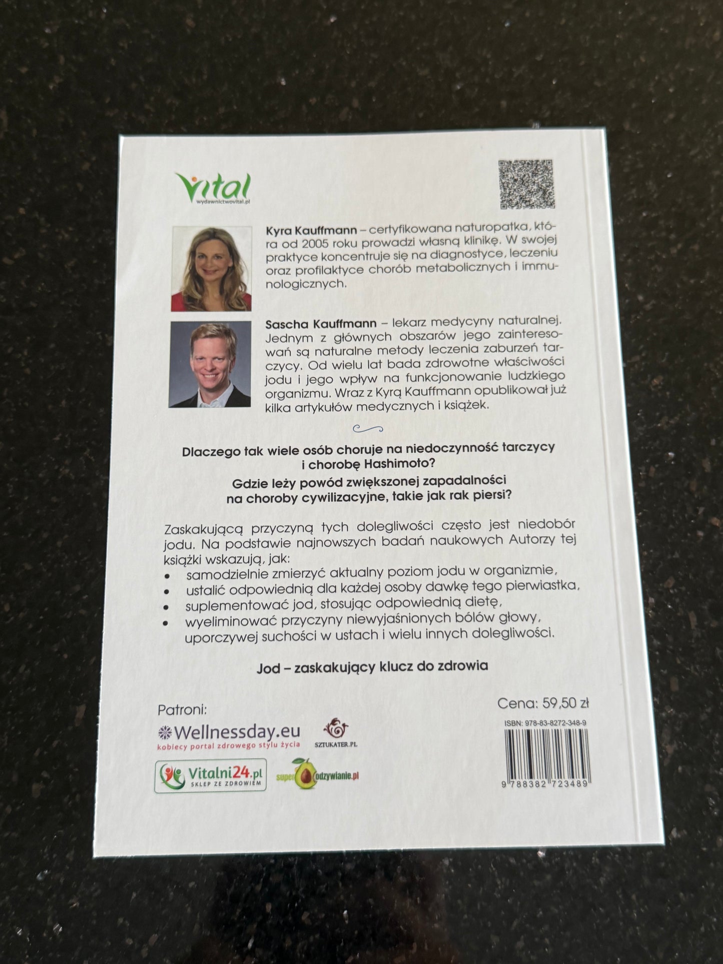 Polish 🇵🇱 Book -KYRA KAUFFMANN SASCHA KAUFFMANN - Jod - Nowo odkryte zastosowanie w terapiach chorób cywilizacyjnych - Next Day Delivery