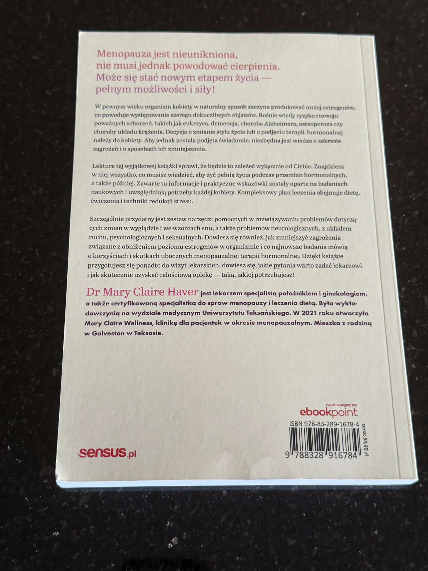 Polish 🇵🇱 Book - Marie Claire Haver - Menopauza - Oto Nowa Ty - Next Day Delivery