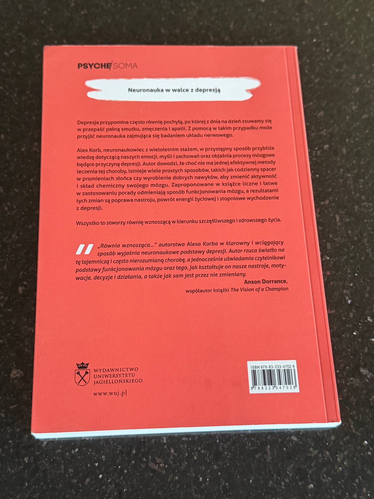 Polish 🇵🇱 Book - Alex Korb - Równia wznosząca (Rownia Wznoszaca) - Next Day Delivery