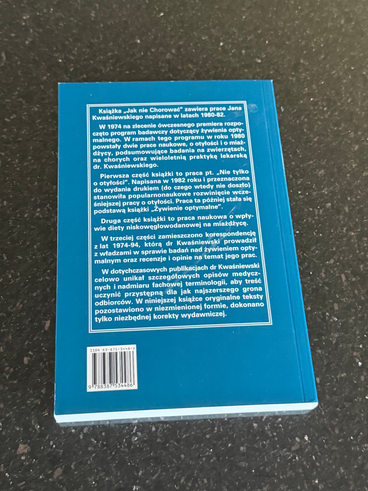 Polish 🇵🇱 Book - Jan Kwasniewski - Jak nie chorowac Dieta - Next Day Delivery