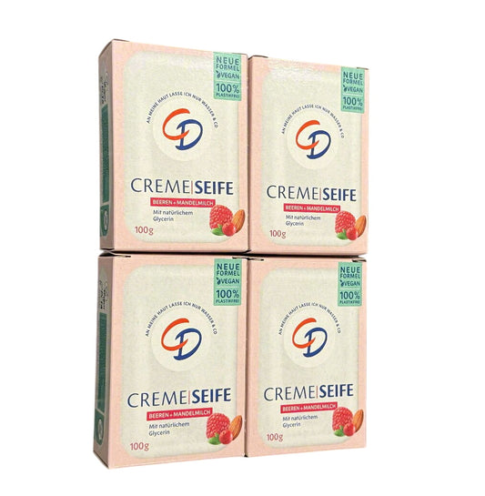4x 100g CD Berries & Almond mild solid soap 🛁 NEXT DAY SHIPPING Manufactured in Germany