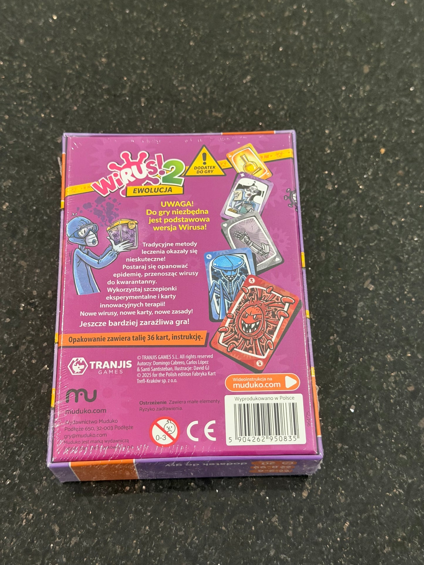 Wirus! i Wirus 2 Ewolucja! Gra Karciania Moduko Virus Card Game by Moduko