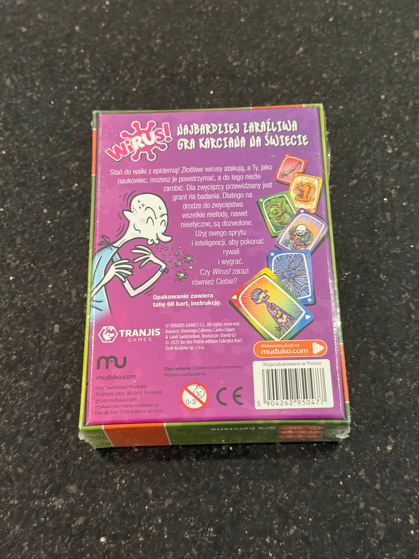 Wirus! i Wirus 2 Ewolucja! Gra Karciania Moduko Virus Card Game by Moduko