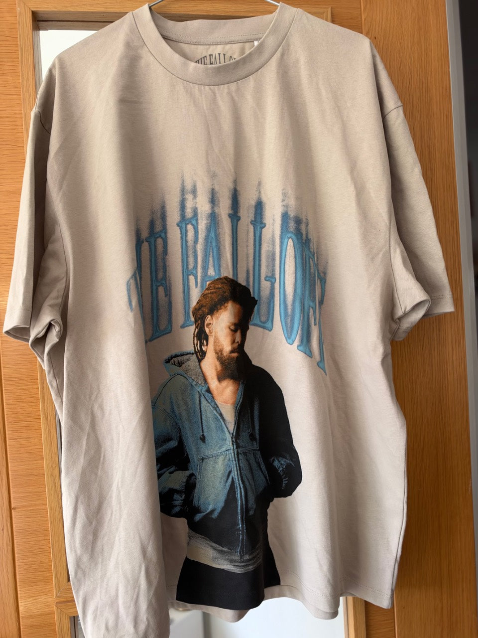J. Cole - The Fall Off World Tour 2026 Official Merch T-Shirt (Sand, Size L)