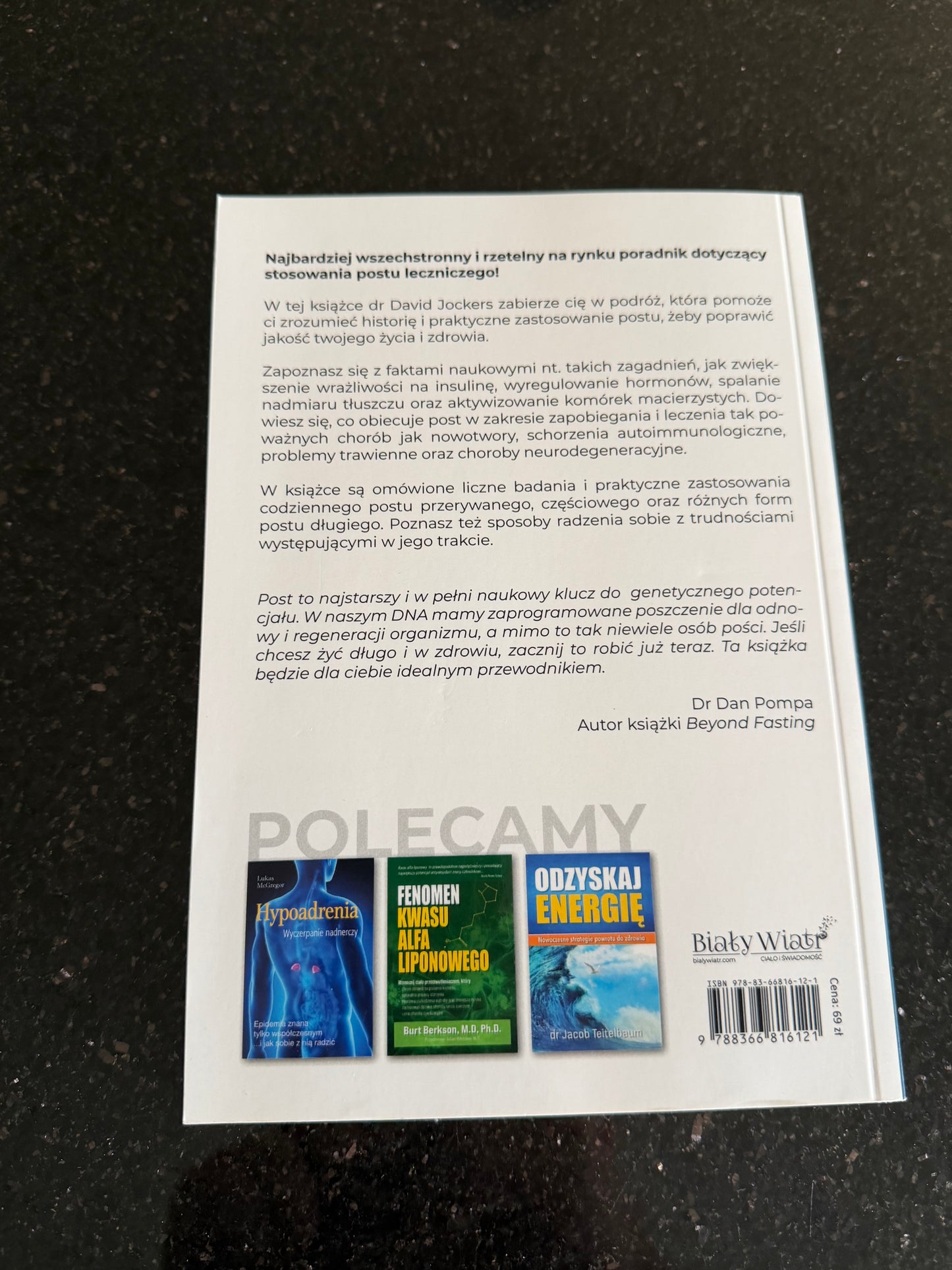 Polish 🇵🇱 Book - David Jockers & Michael Dugan - Lecznicza Moc Postu