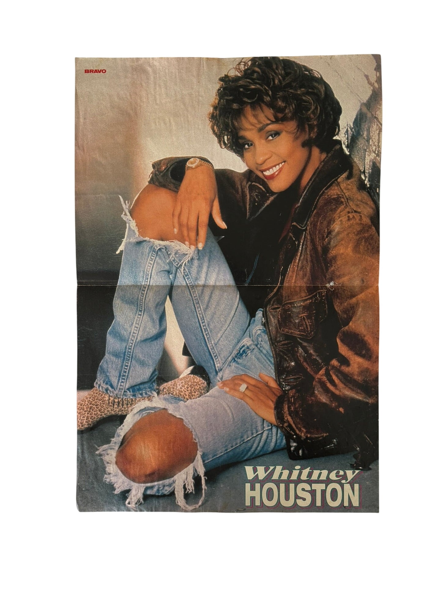 Whitney Houston Medium Sized Old School Poster - RARE
