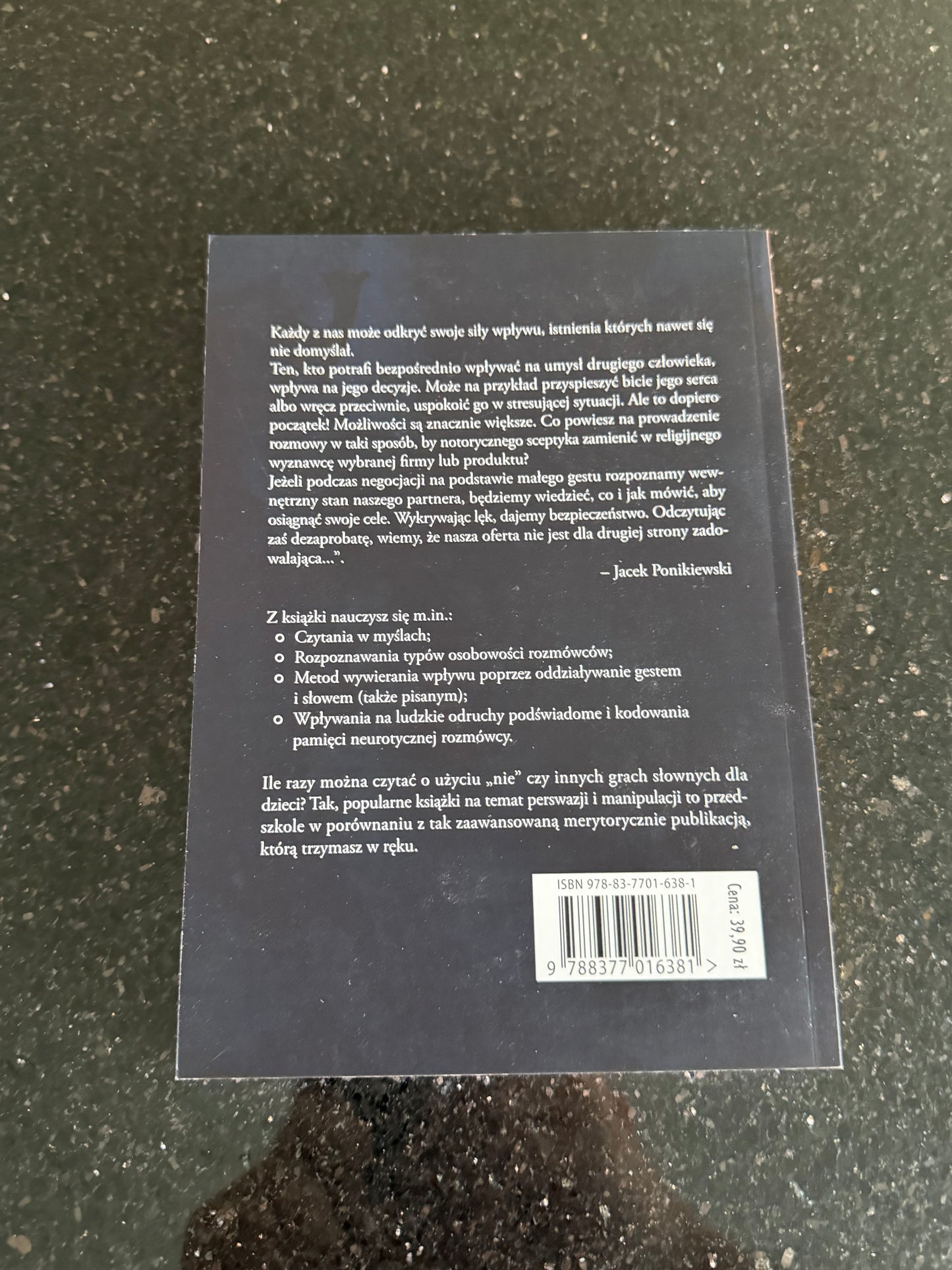 🇵🇱Polish Book - Jacek Ponikiewsk - Manipulacja Neuroperswazyjna