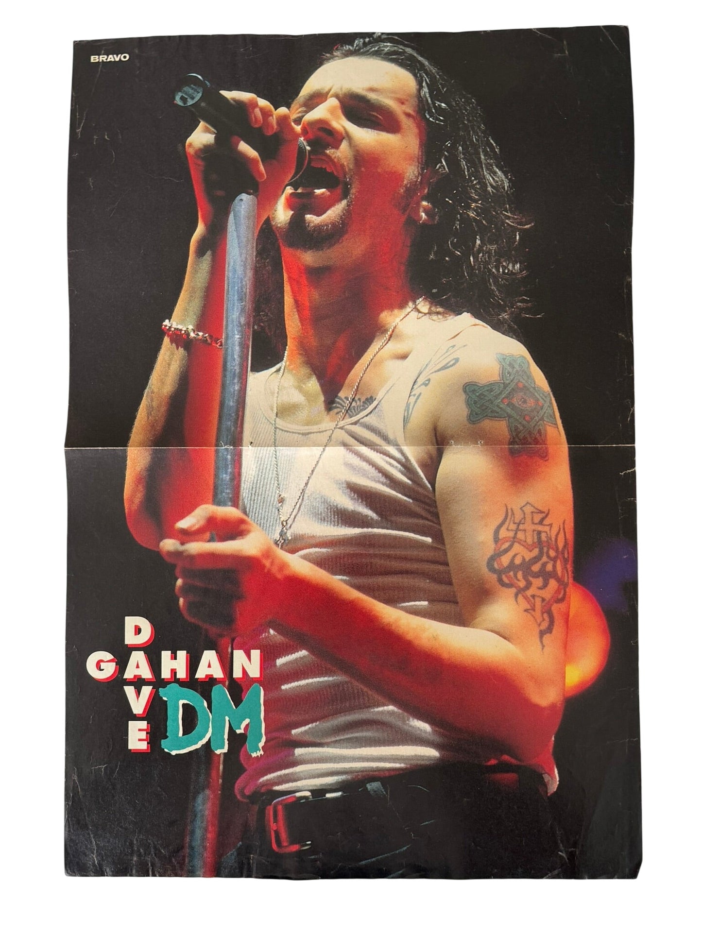 Depeche Mode Dave Gahan Medium Sized Old School Poster - RARE