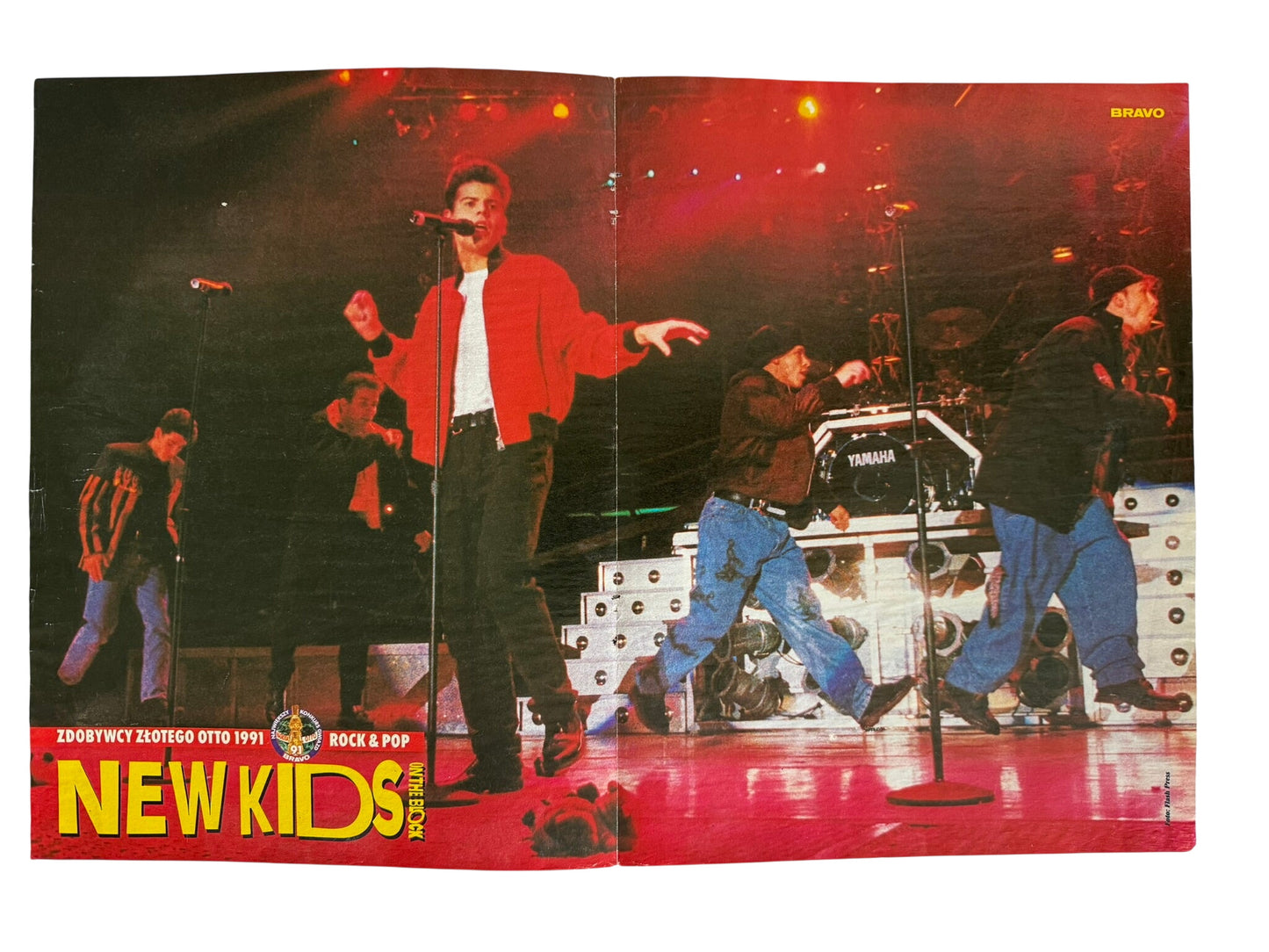 New Kids On The Block Large Sized Old School Poster - RARE