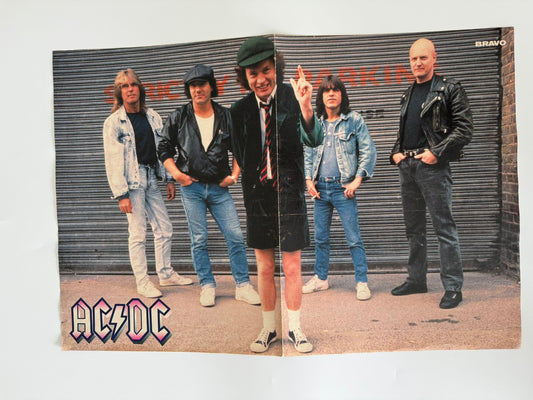 ACDC Medium Sized Old School Poster - RARE