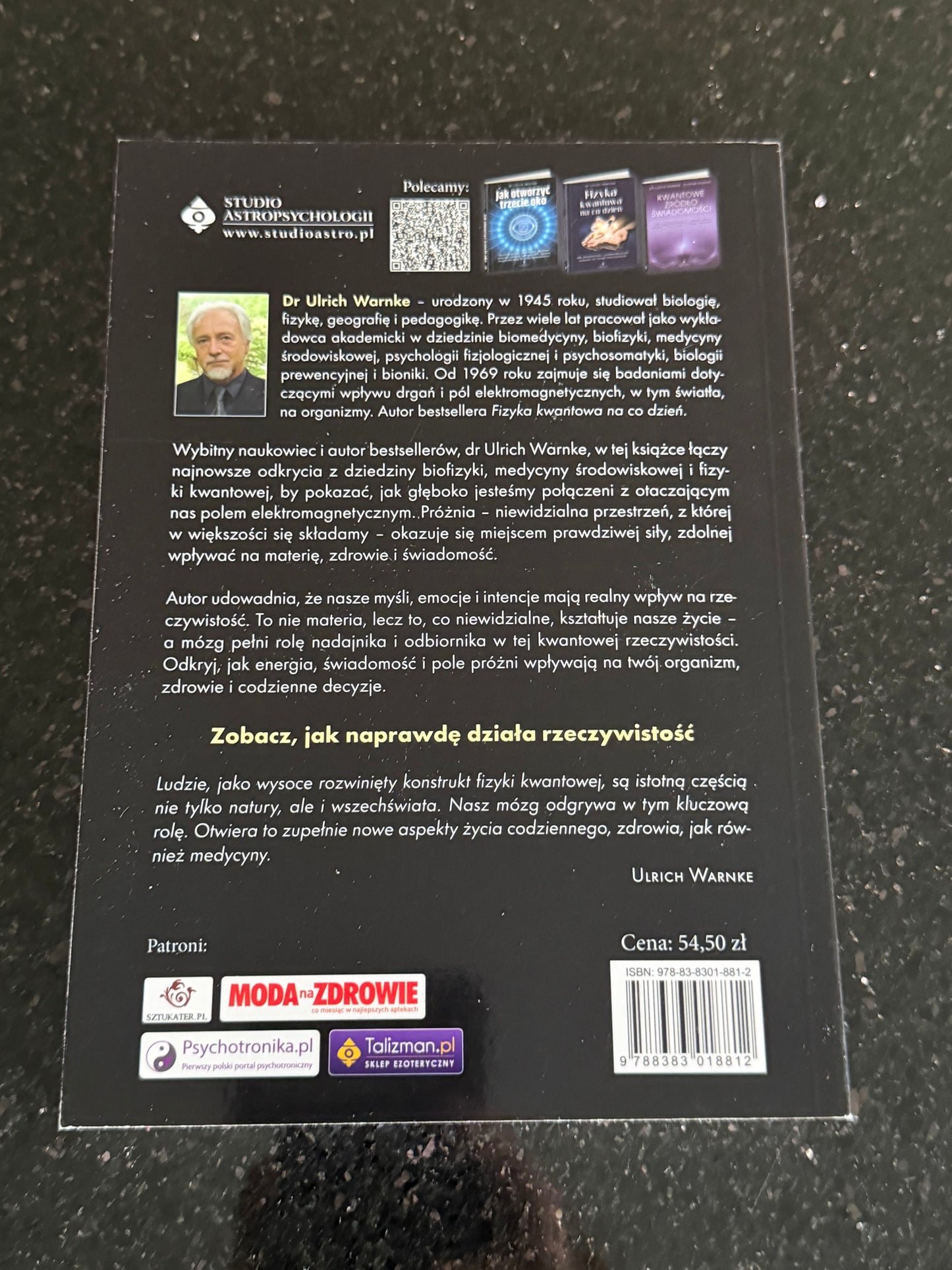 🇵🇱Polish Book - Dr. Urlich Warke - Kwantowa Energia Mysli (Myśli) Polska Ksiazka