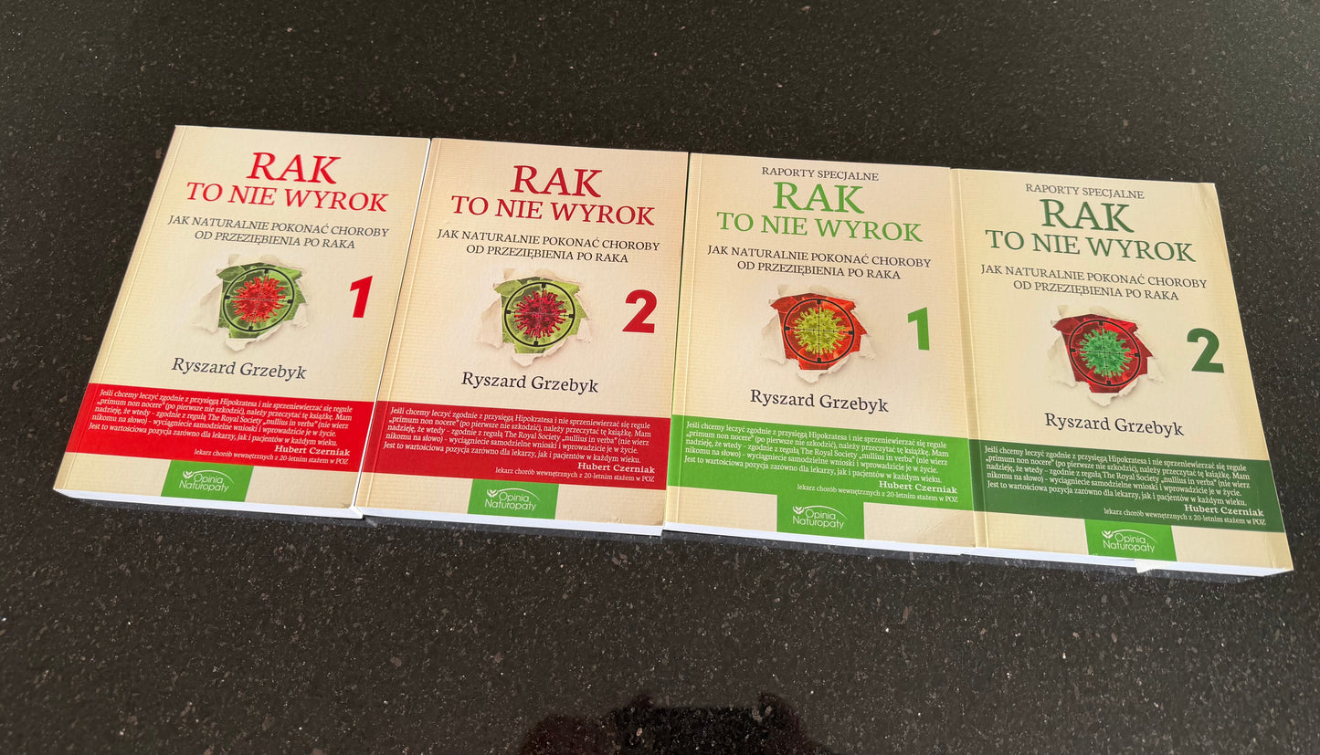 Polish 🇵🇱 Book - Rak to nie wyrok. Pakiet 4 tomów (Rak to nie wyrok  Pakiet 4 tomow) First Edition - 1-wsze wydanie