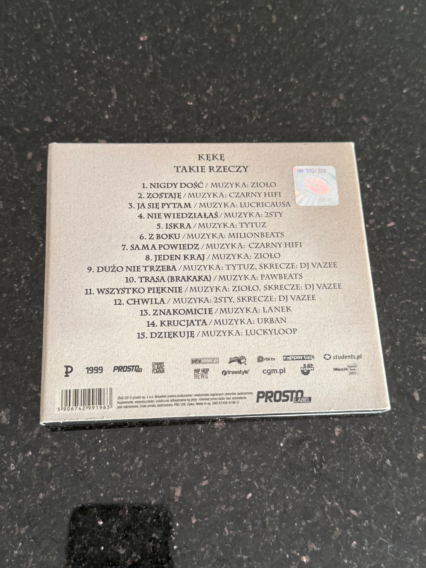 🇵🇱 Polish Hip Hop CD - Keke (Kękę) - Takie Rzeczy (2013) Unikat 🇵🇱 Polski Hip Hop CD