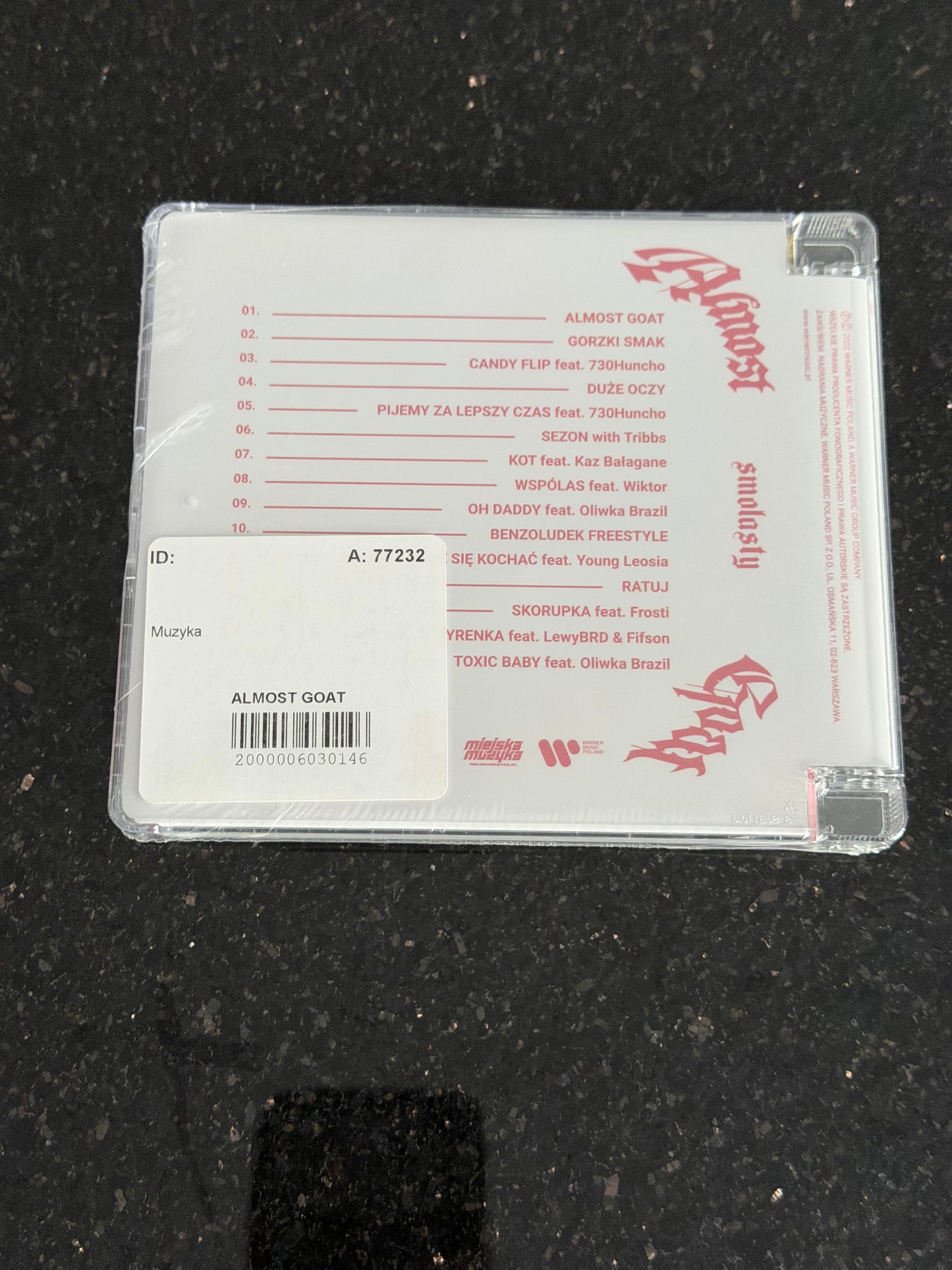 🇵🇱Polish Hip Hop CD - Smolasty - Almost Goat 2022 Polski Rap