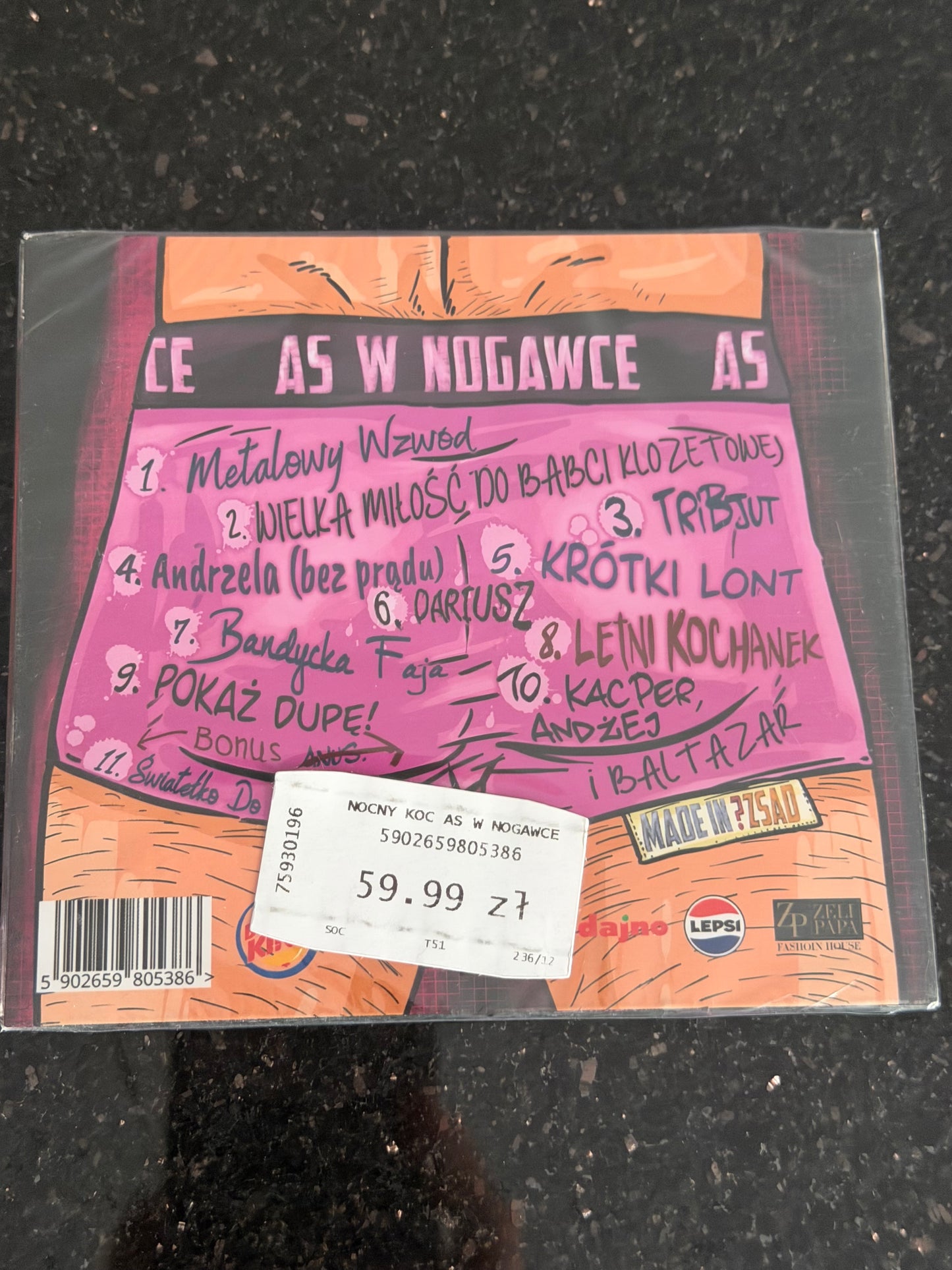 🇵🇱Polish Music CD - Nocny Kochanek - As w nogawce Polska Muzyka