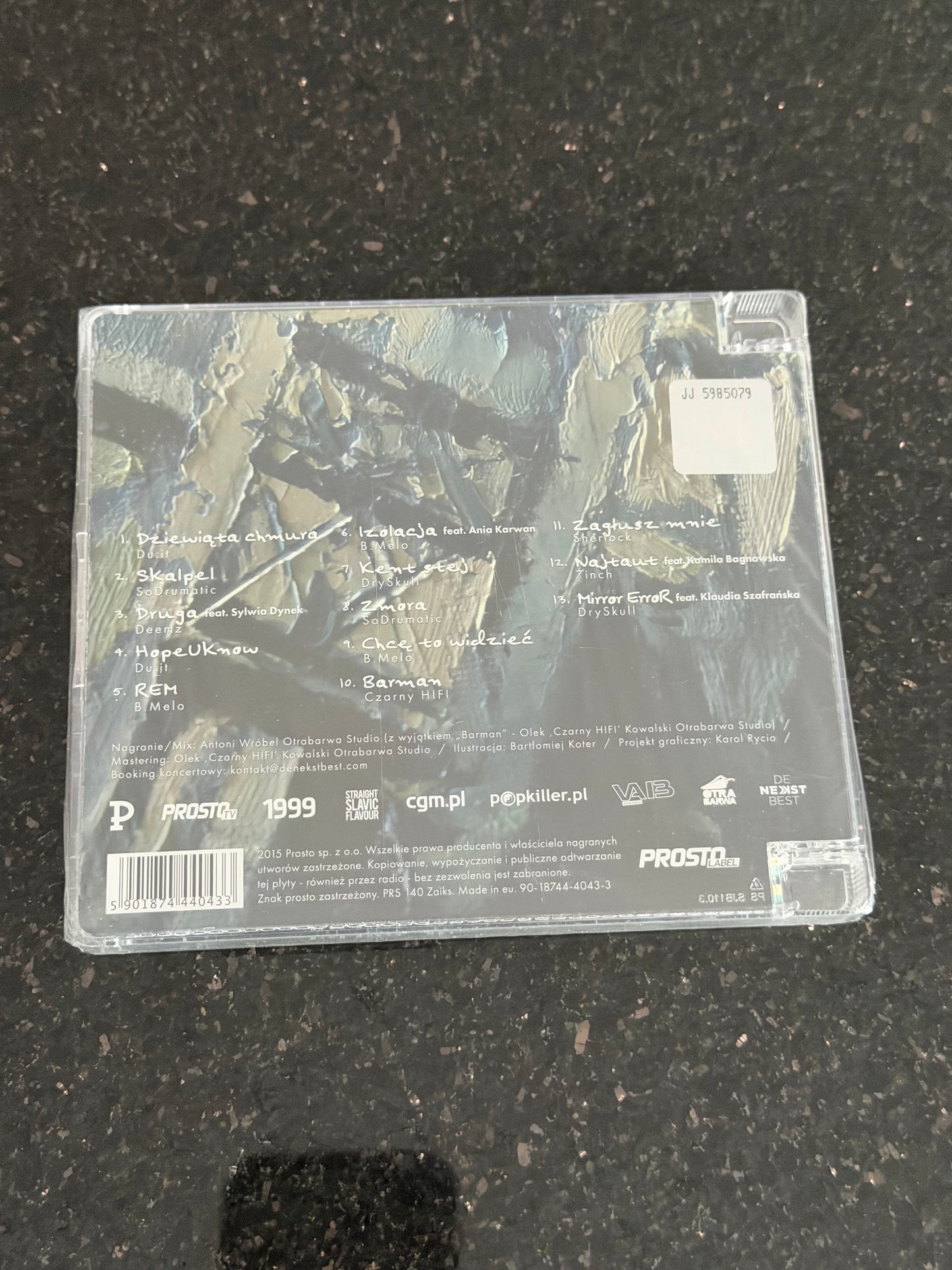 🇵🇱Polish Hip Hop CD - VNM - KLAUD N9JN 2015 Polski Rap