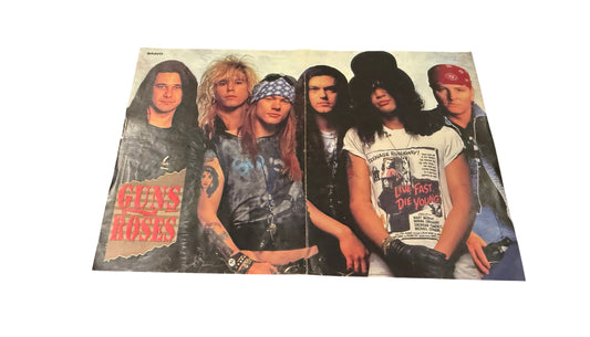 GUNS N’ROSES - Medium Sized Old School Poster - RARE