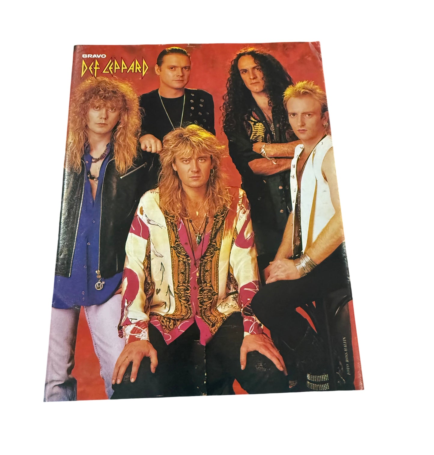DEF LEPPARD Small A5 Sized Old School Poster - RARE