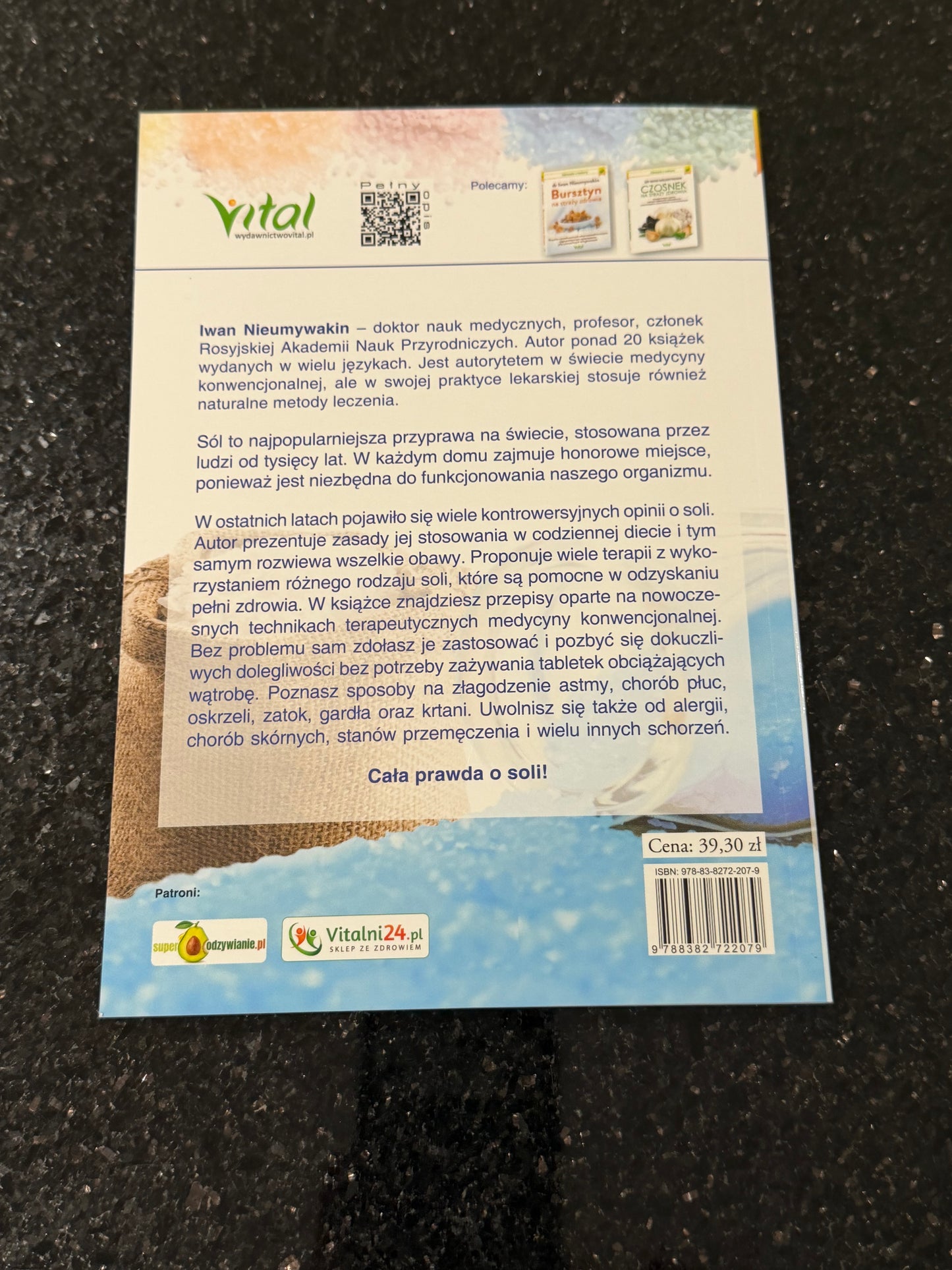 🇵🇱Polish Book - Dr. Iwan Nieumywakin - Sól - Lecznicze Wlasciwosci (Właściwości)