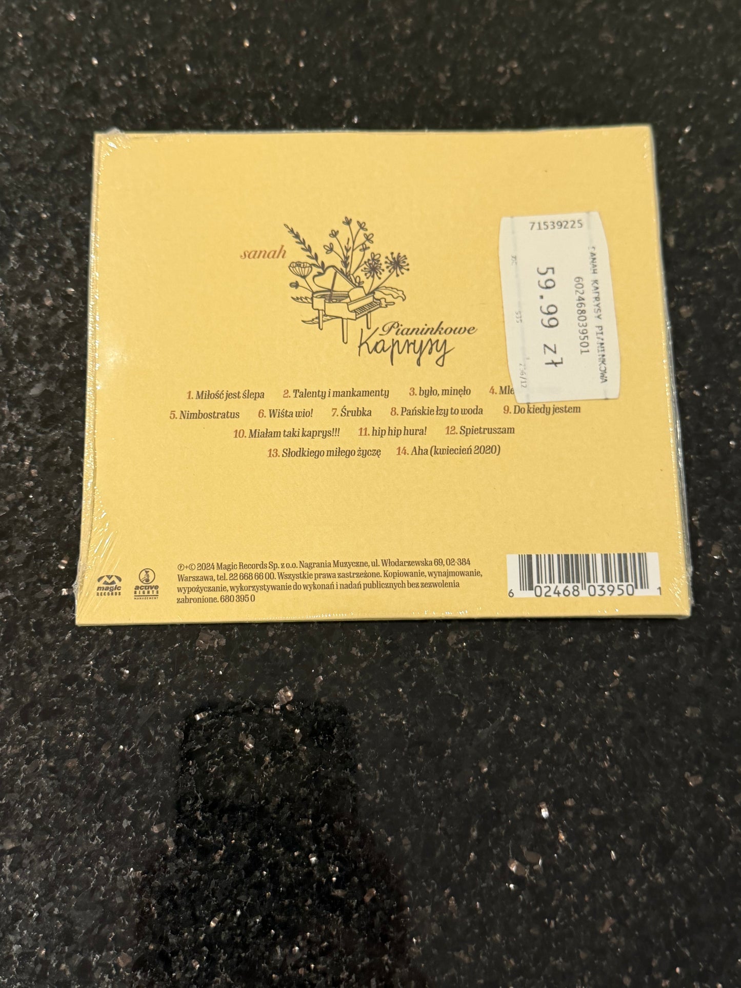 🇵🇱Polish Music CD - Sanah - Pianinkowe Kaprysy Polska Muzyka