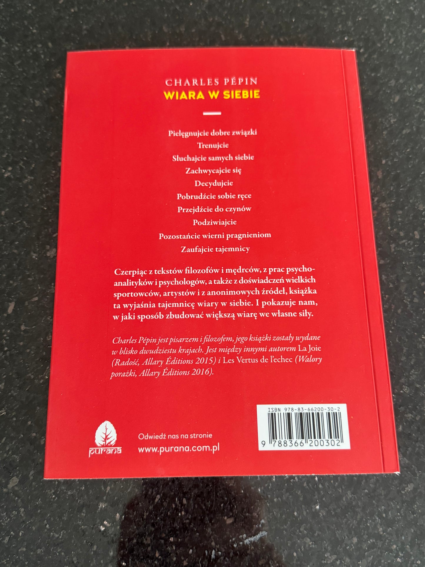 🇵🇱Polish Book - Charles Pepin - Wiara w siebie. Jak ja rozwinac