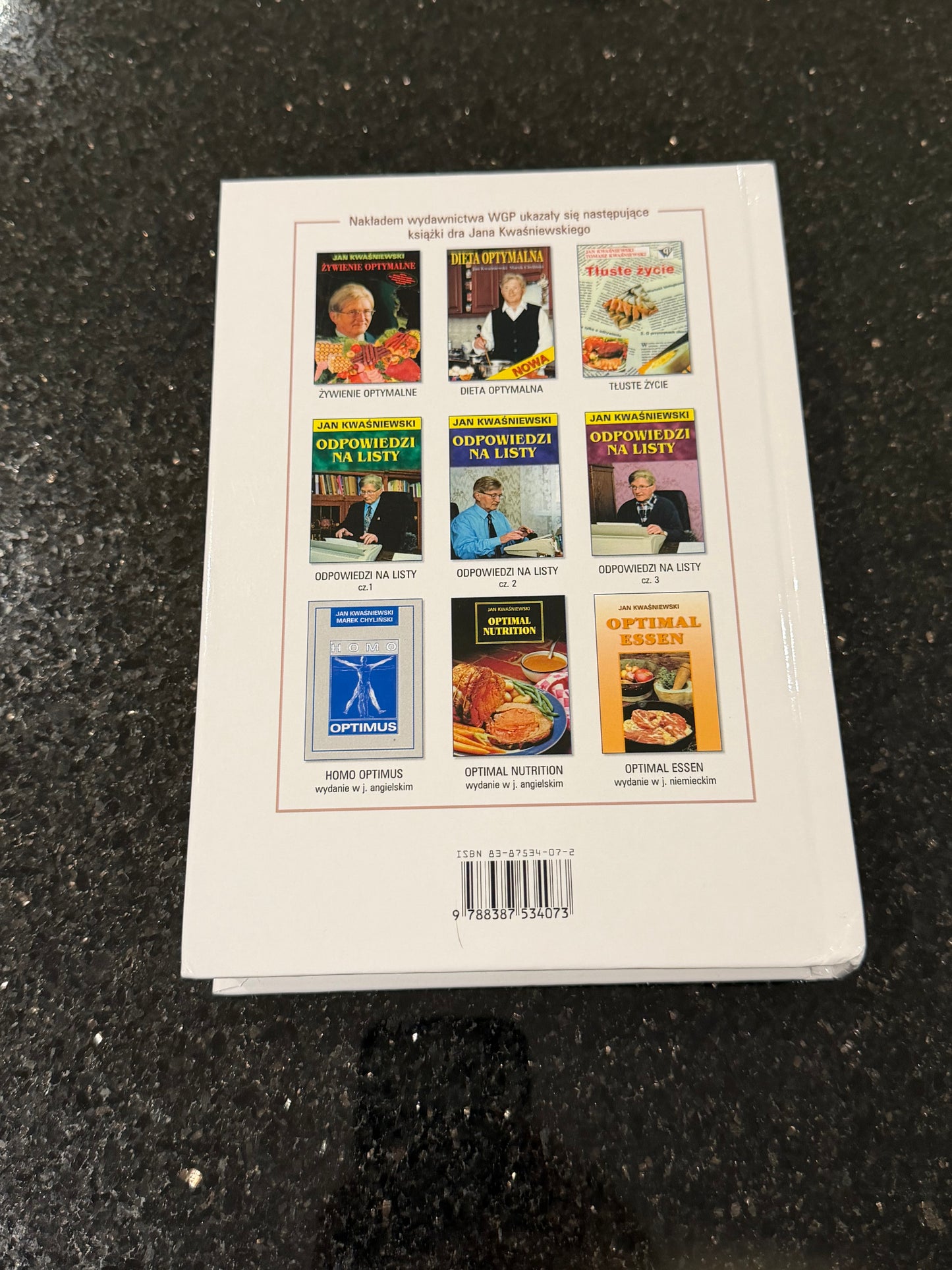 🇵🇱Polish Book - Dr.Jan Kwasniewski - Dieta Ksiazka Kucharska Przepisy
