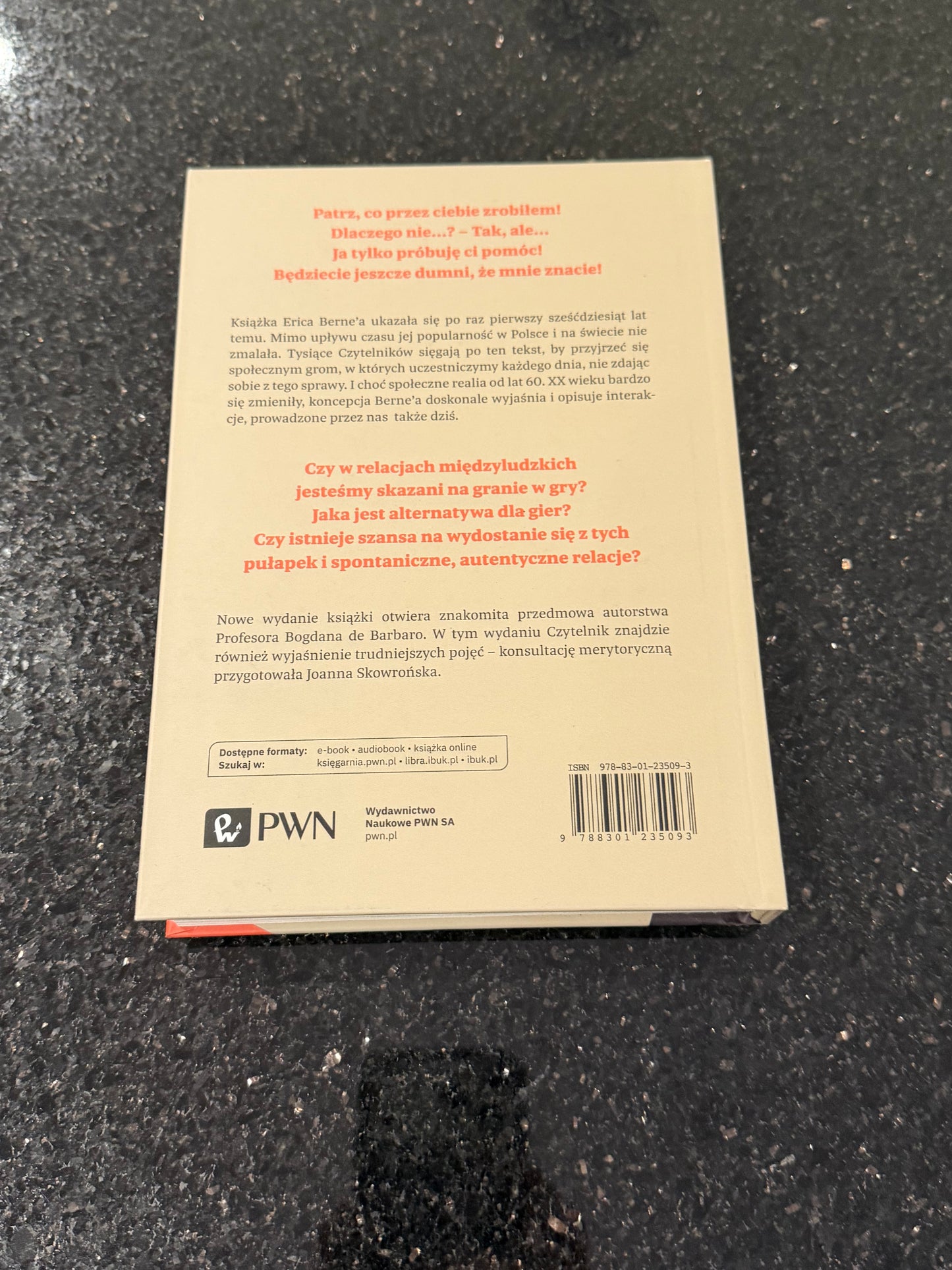 🇵🇱Polish Book - Eric Berne - W co graja ludzie