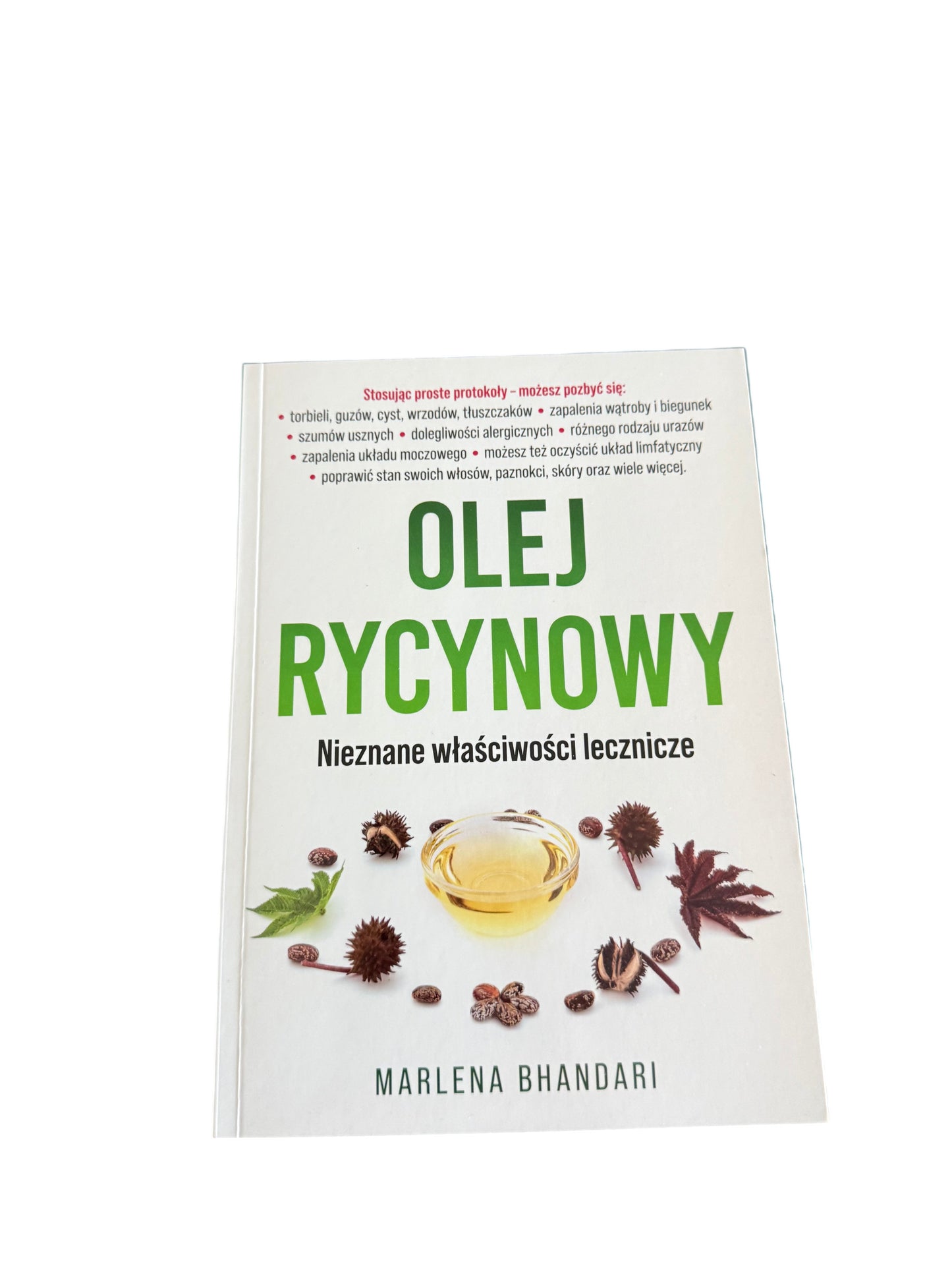 Polish 🇵🇱 Book - B Marlena Bhandari - Olej Rycynowy - Nieznane Wlasciwosci
