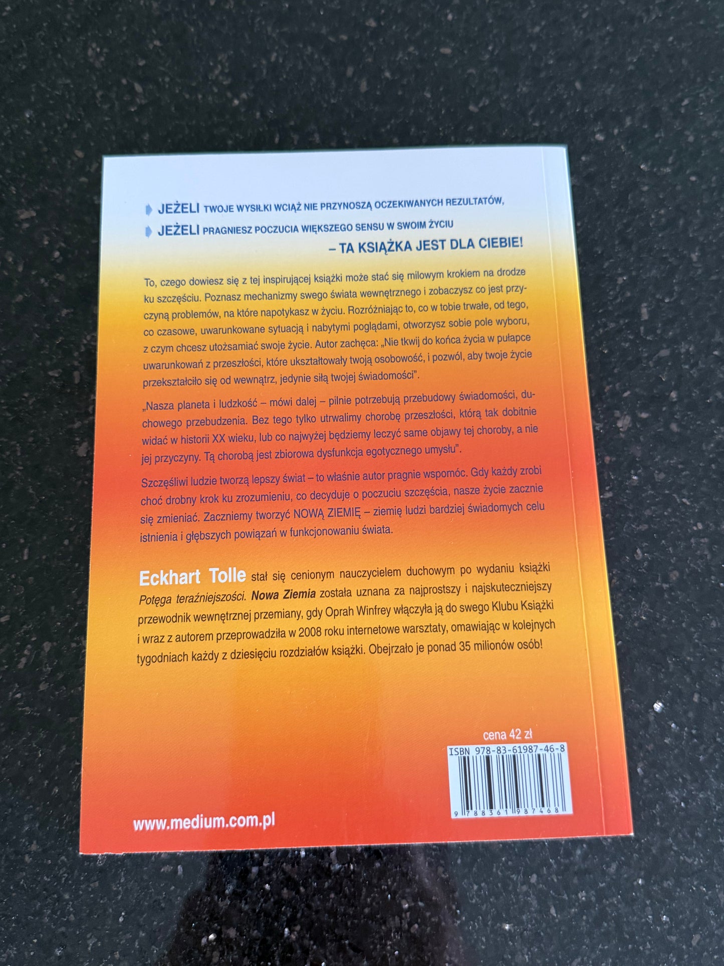 🇵🇱Polish Book - Eckhart Tolle - Nowa Ziemia