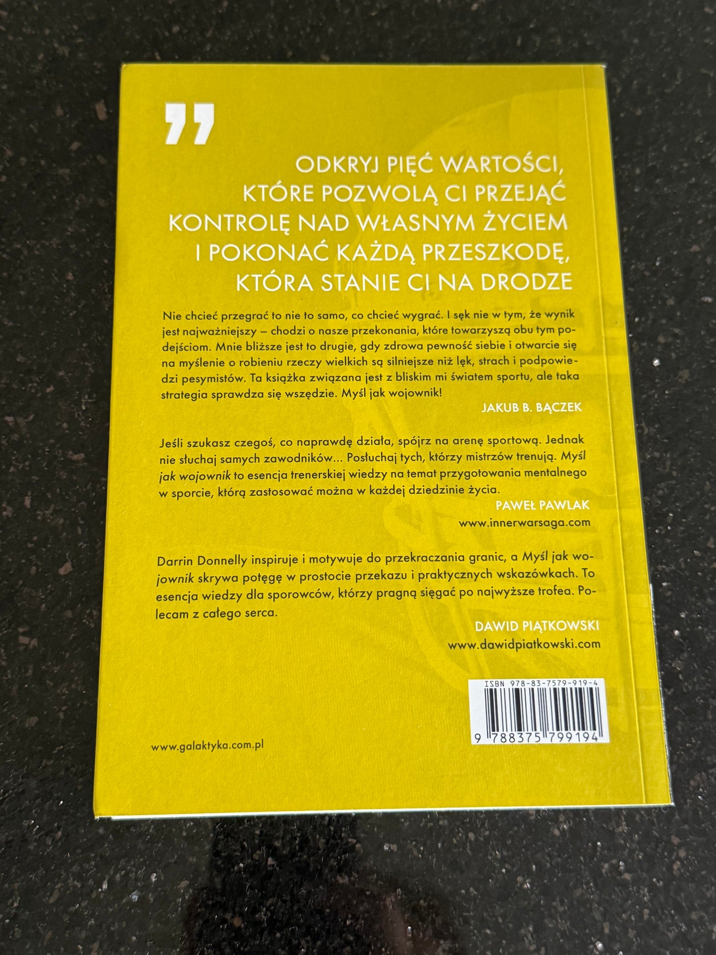 🇵🇱Polish Book - Darrin Donnelly - Mysl jak Wojownik