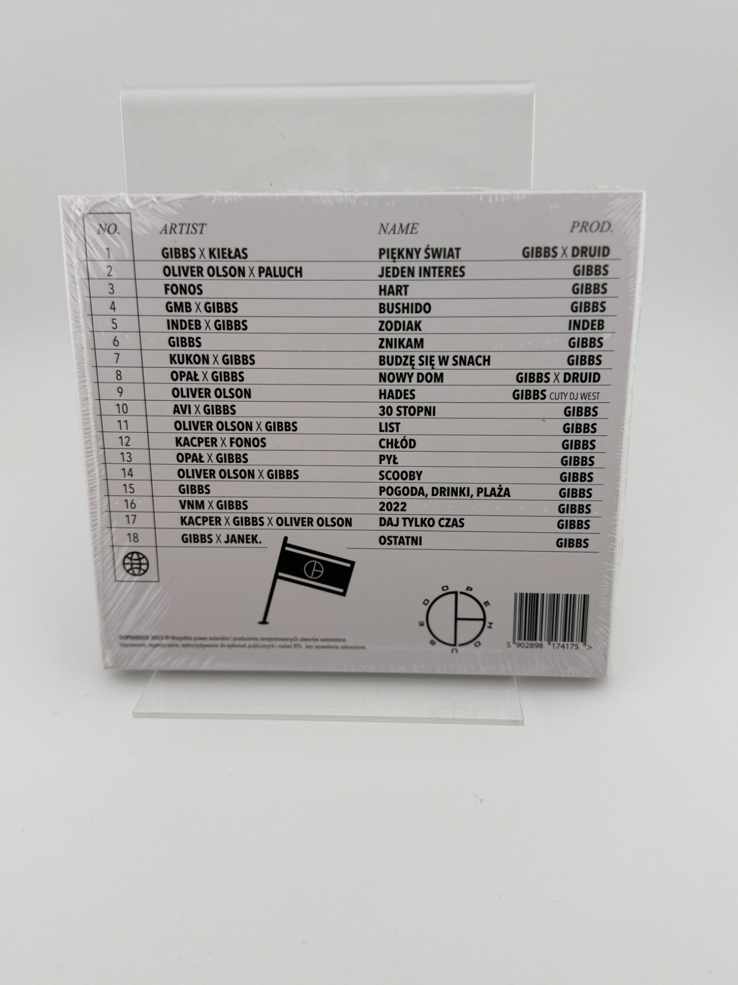 🇵🇱Polish Hip Hop CD - Gibbs - Dopehouse Mixtape Polski Hip Hop Polski Rap