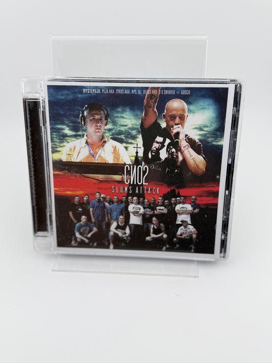 🇵🇱Polish Hip Hop CD - Slums Attack Peja SLU - CNO2 AUTOGRAF Podpis Polski Hip Hop Polski Rap