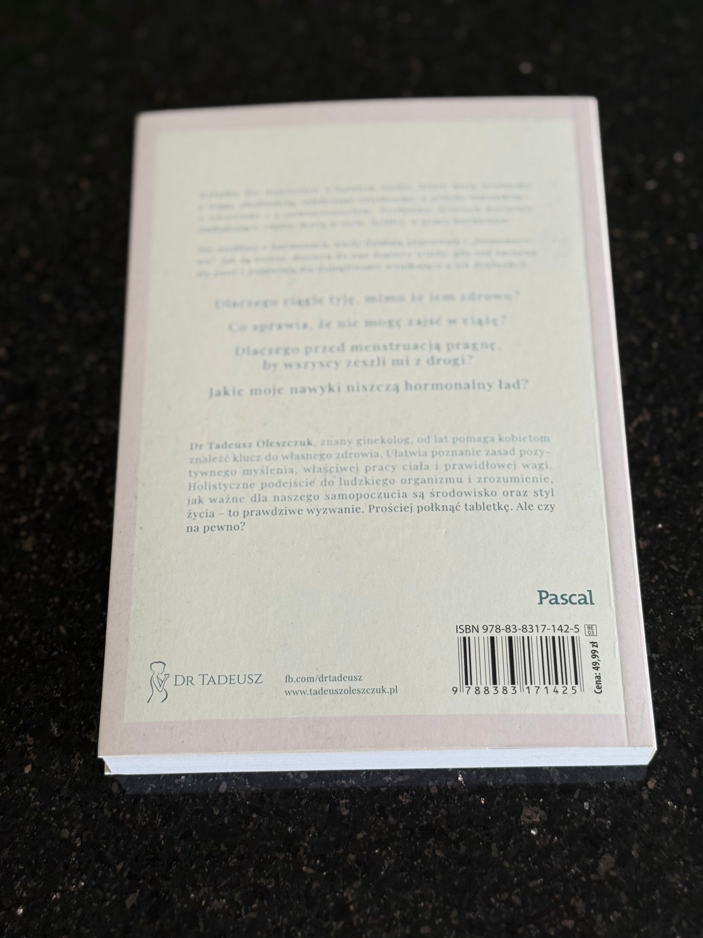 Polish 🇵🇱 Book - Tadeusz Oleszczuk - Uspokój swoje hormony