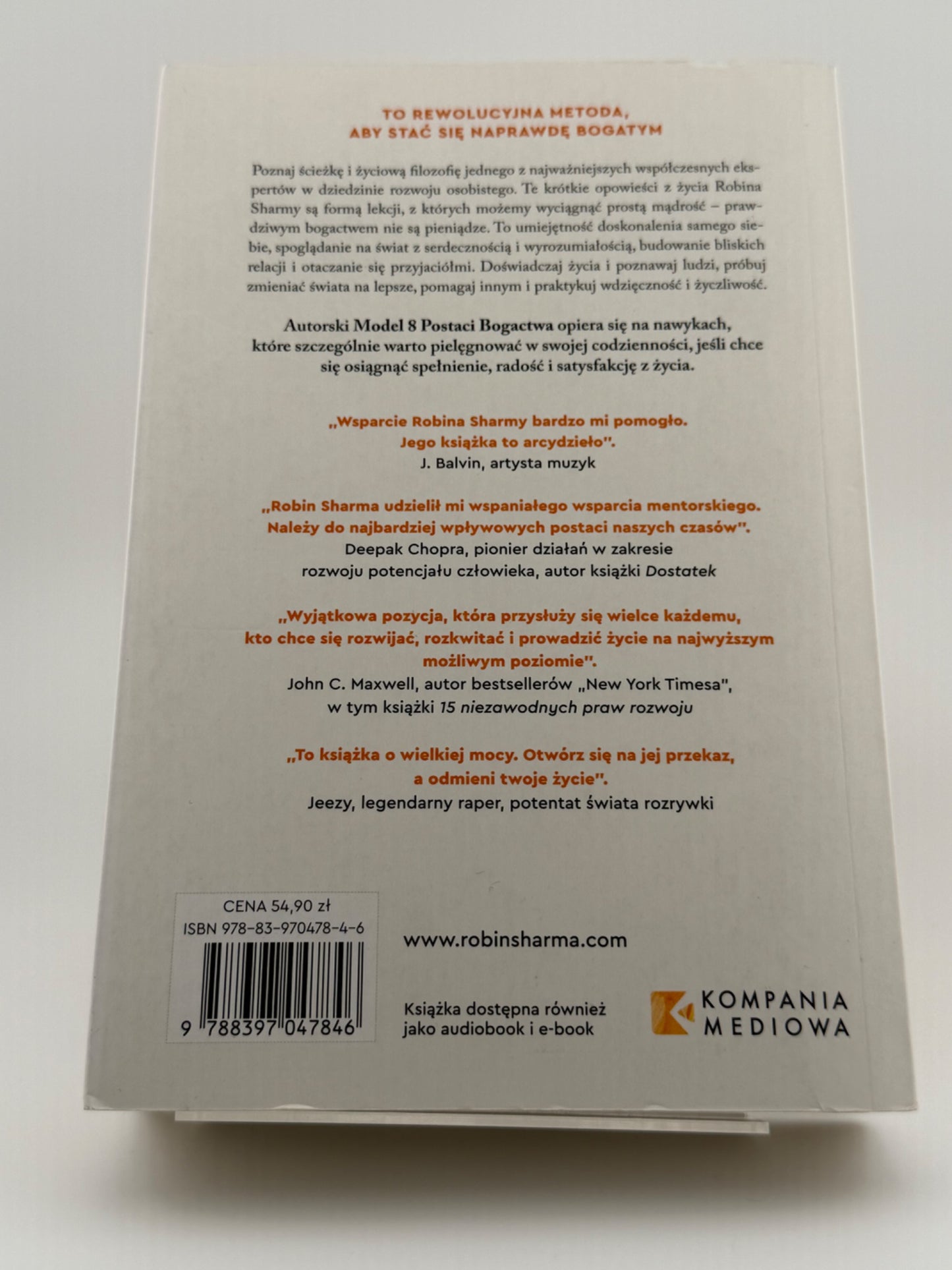 🇵🇱Polish Book - Robin Sharma - Tego nie kupisz za pieniądze