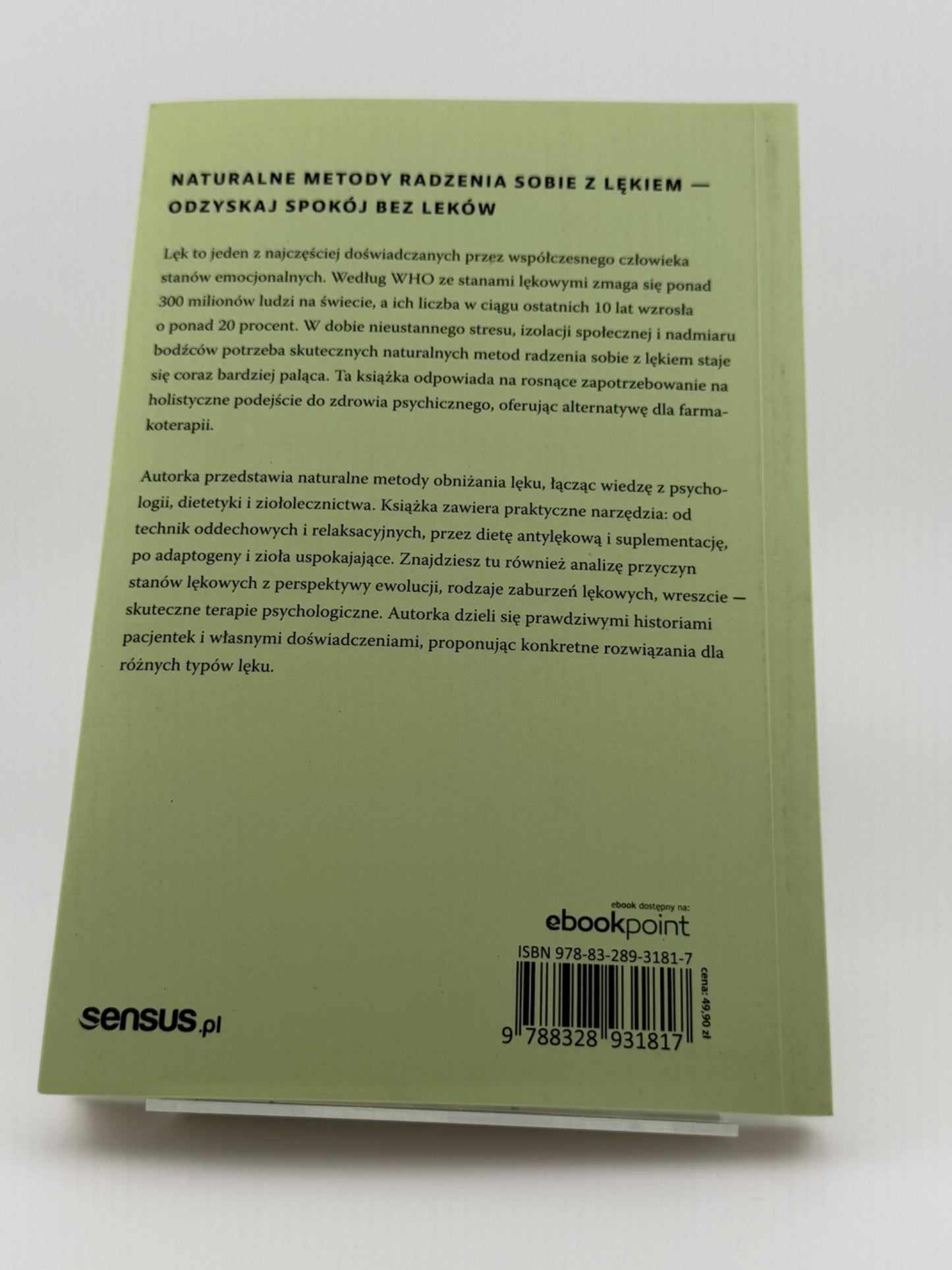 🇵🇱Polish Book - Ewa Wądołowska - Zaburzenia lękowe. Jak naturalnie przywrócić spokój i harmonię