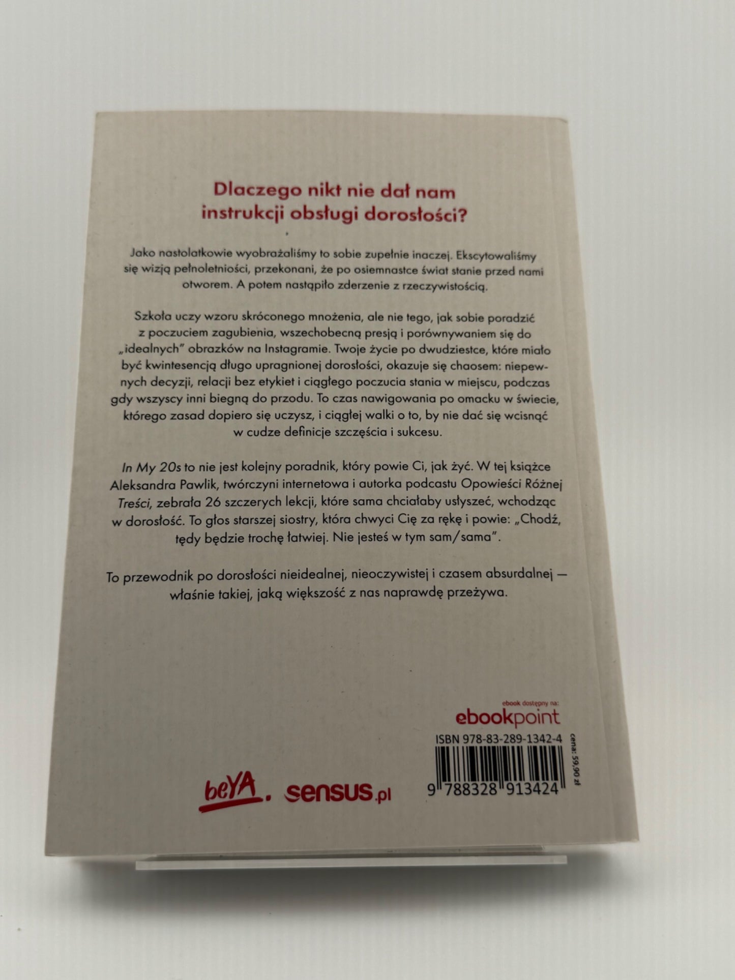 🇵🇱Polish Book - Aleksandra Pawlik - In My 20s. 26 lekcji, które dałabym młodszej sobie