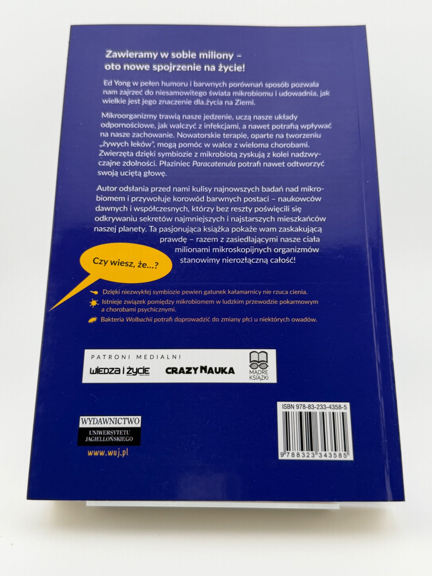 🇵🇱Polish Book - Ed Yong - Mikrobiom. Najmniejsze organizmy, które rządzą światem