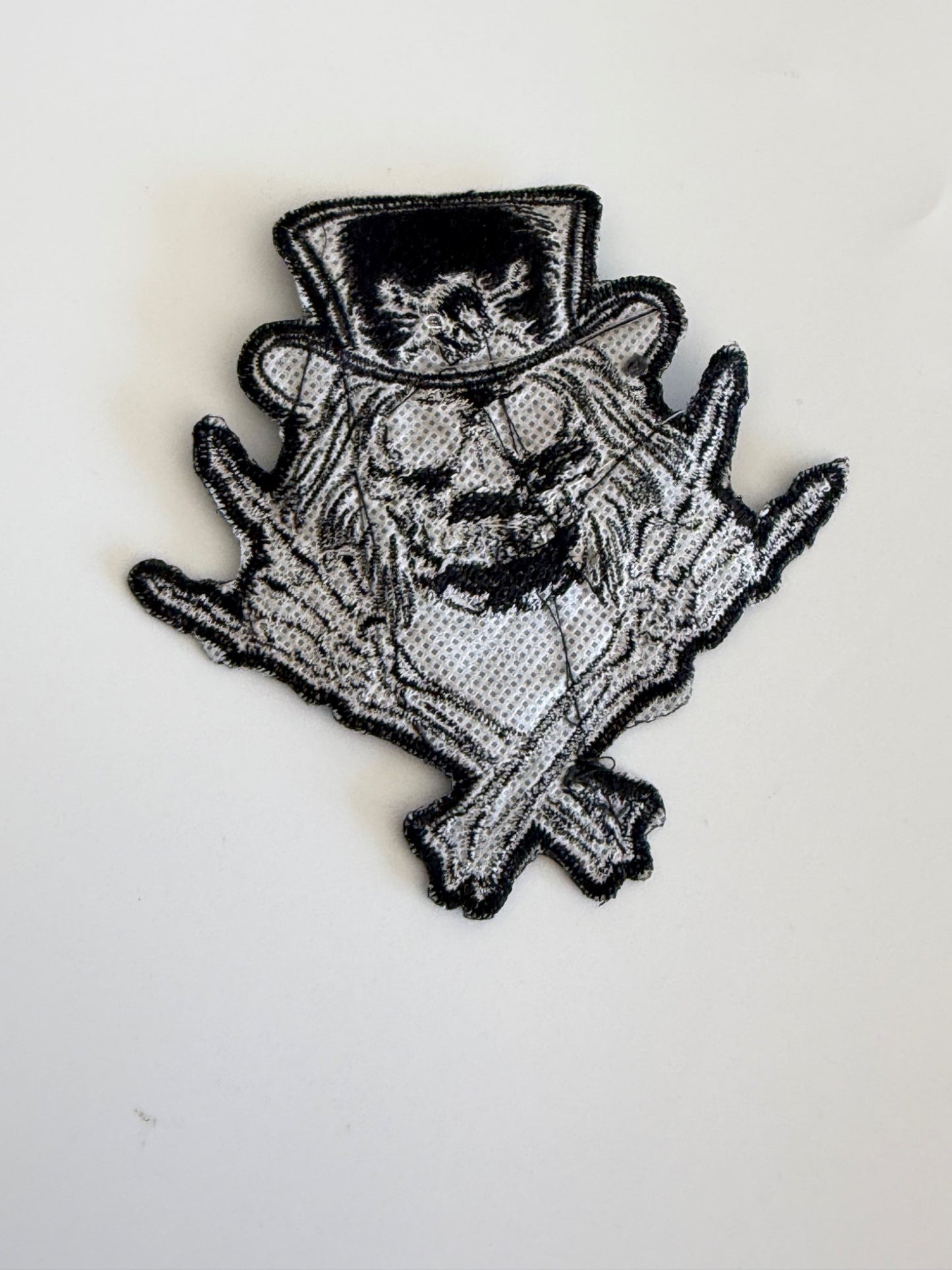 Ozzy Osbourne Skull Rock Skeleton Top Hat Embroidered Patch