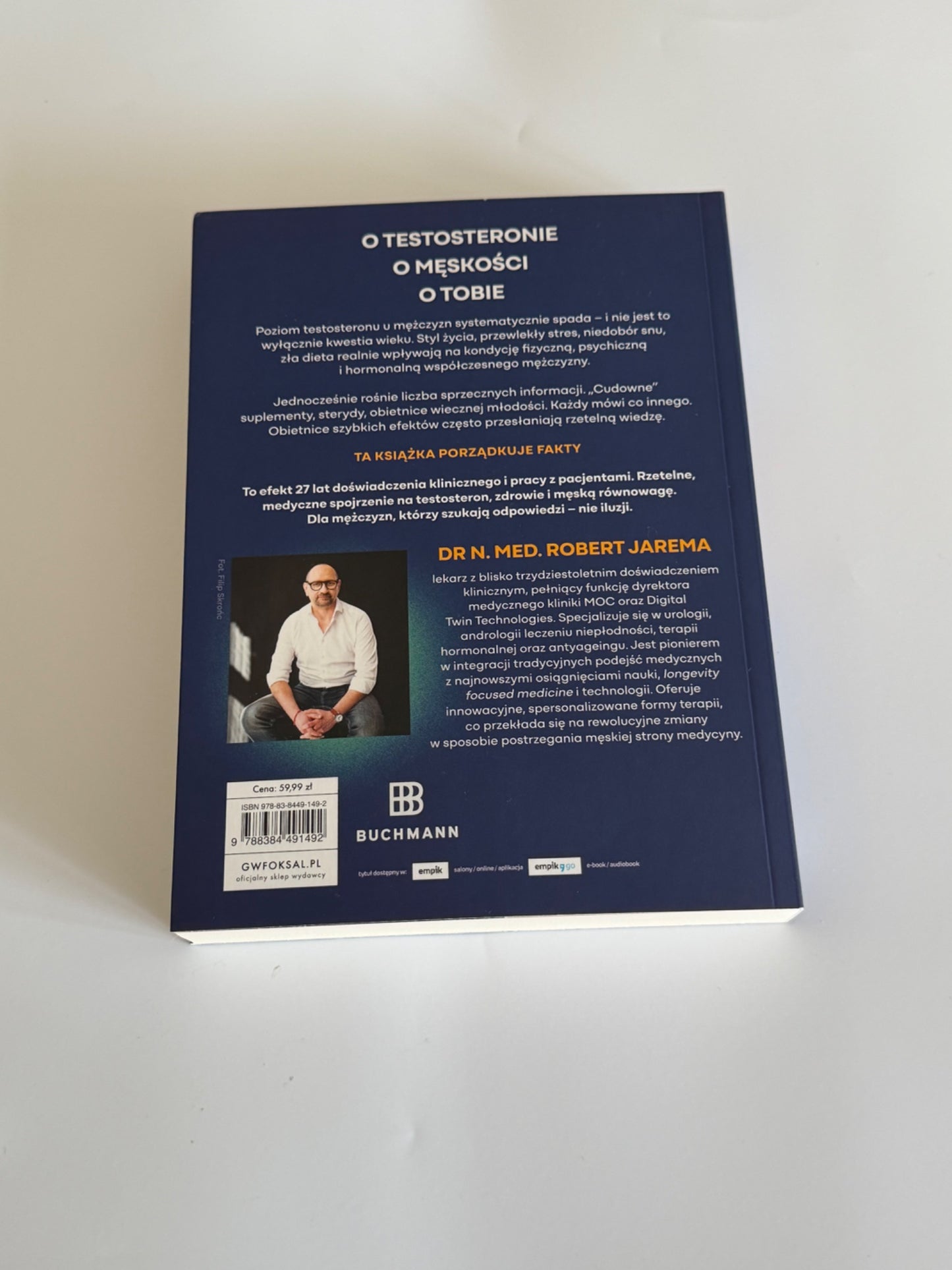 🇵🇱Polish Book - Dr N. Med. Robert Jarema - Supermoc Testosteron. Twoja Siła, Zdrowie i Pewność Siebie