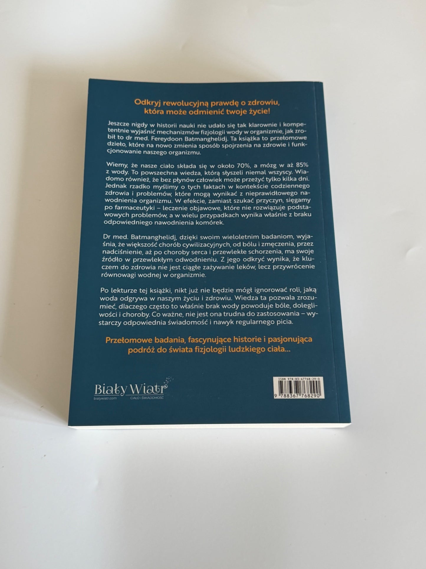🇵🇱Polish Book - Fereydoon Batmanghelidj - Twoje cialo domaga sie wody