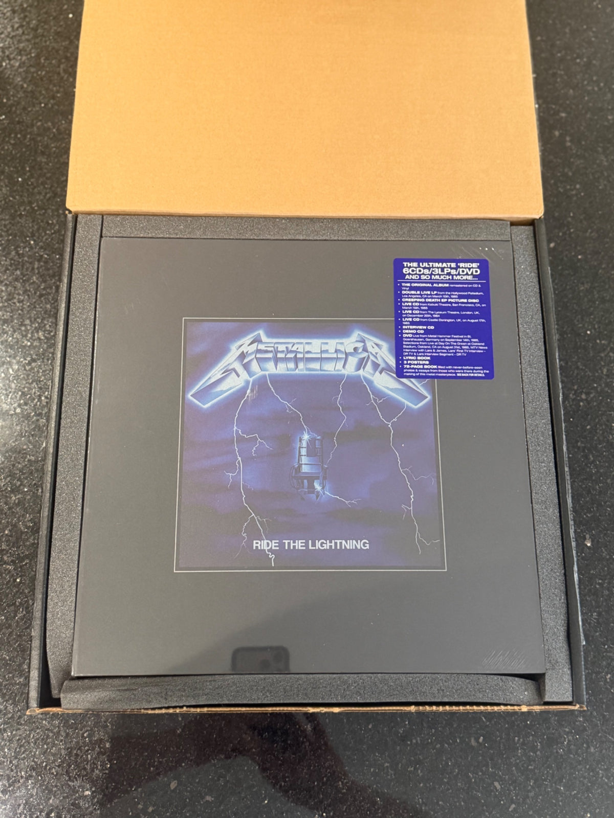 METALLICA – RIDE THE LIGHTNING – REMASTERED DELUXE BOX SET (2016)  – LIMITED – SEALED RARE
