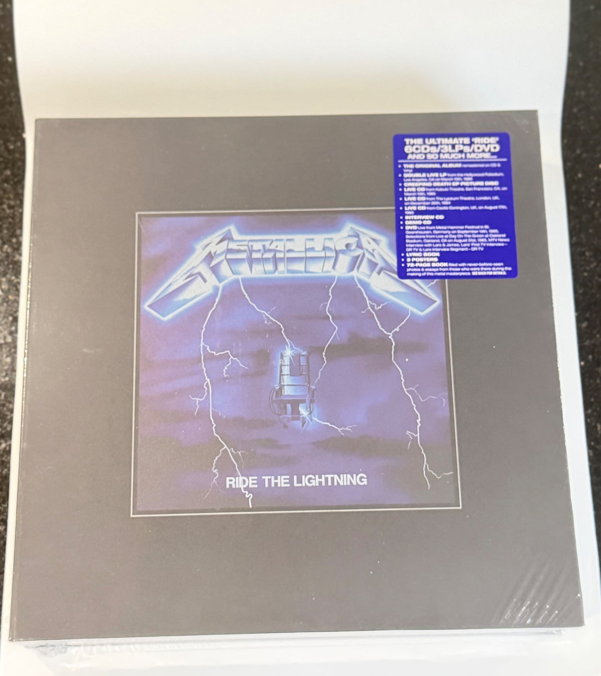 METALLICA – RIDE THE LIGHTNING – REMASTERED DELUXE BOX SET (2016)  – LIMITED – SEALED RARE